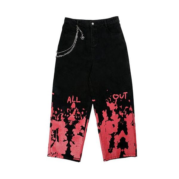 streetwear pant man hip hop spray paint chain men trousers oversized loose track joggers pants 2020 black
streetwear pant man hip hop spray paint chain men trousers oversized loose track joggers pants 2020 black