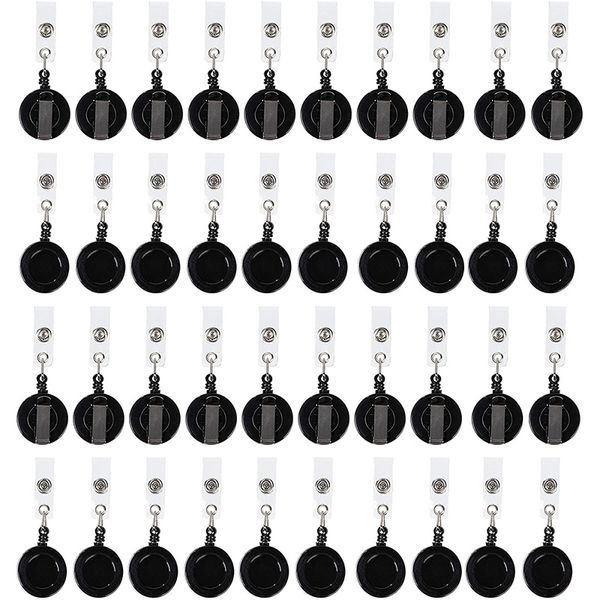 retractable badge holder reel 100-count id card holder reel with metal belt clip key ring for id name card keychain, Silver
retractable badge holder reel 100-count id card holder reel with metal belt clip key ring for id name card keychain, Silver