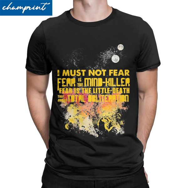 men litany against fear t shirts dune herbert frank arrakis science fiction clothing leisure crew neck tees printed t-shirts
men litany against fear t shirts dune herbert frank arrakis science fiction clothing leisure crew neck tees printed t-shirts