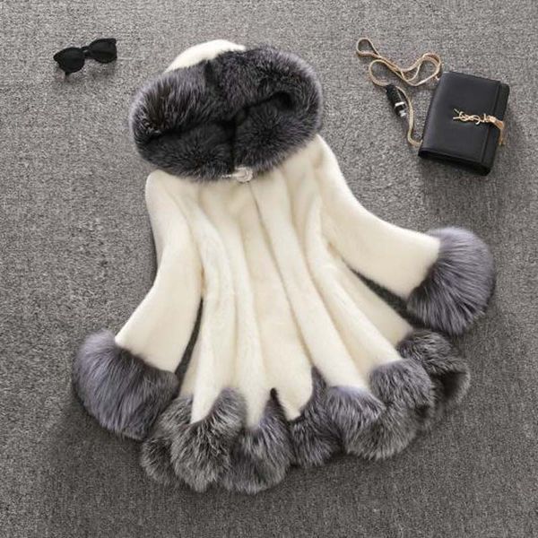 savabien 6xl winter women a line white furry faux coat hooded elegant long sleeve fur coats plus size luxury streetwear, Black
savabien 6xl winter women a line white furry faux coat hooded elegant long sleeve fur coats plus size luxury streetwear, Black
