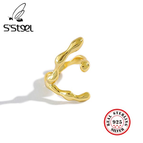 cluster rings s'steel irregular designer for women 925 sterling silver gold ins2021 ring handmade anillo de plata ley jewellery, Golden;silver
cluster rings s'steel irregular designer for women 925 sterling silver gold ins2021 ring handmade anillo de plata ley jewellery, Golden;silver