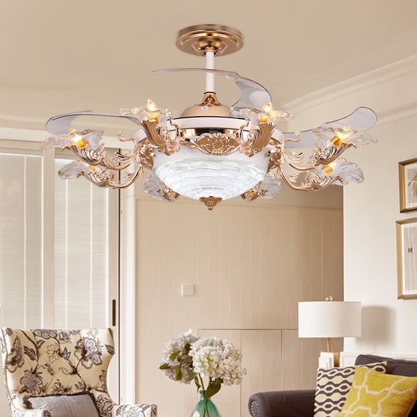 electric fans european luxury invisible fan remote control lamp 8 gold tracing living room
electric fans european luxury invisible fan remote control lamp 8 gold tracing living room