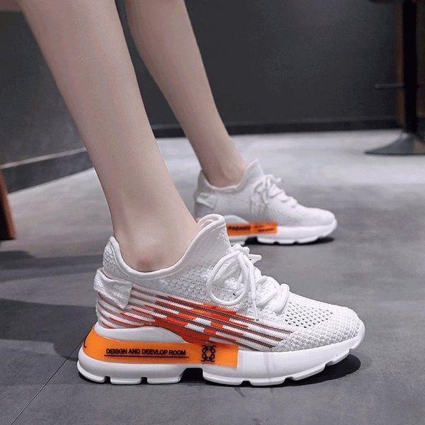 autumn sneakers women shoes breathable mesh flying casual shoes round toe lace up thick bottom high heels platform woman, Black
autumn sneakers women shoes breathable mesh flying casual shoes round toe lace up thick bottom high heels platform woman, Black