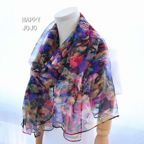 natural silk diaphanous scarf printed colourful wrap soft light very thin spring summer fashion casual shawl gift for women lady, Blue;gray
natural silk diaphanous scarf printed colourful wrap soft light very thin spring summer fashion casual shawl gift for women lady, Blue;gray