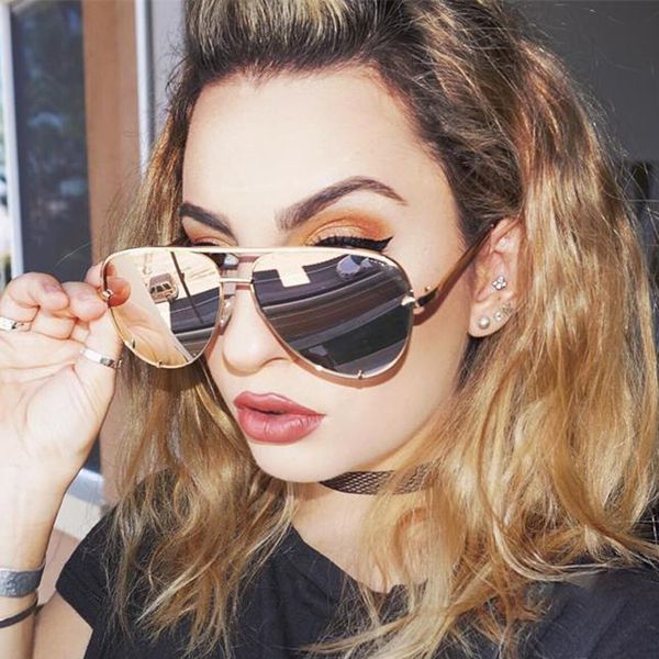 feishini brand designer shop counters big frame pilot sunglasses women uvb eyewear fashion summer color sunglass men mirror, White;black
feishini brand designer shop counters big frame pilot sunglasses women uvb eyewear fashion summer color sunglass men mirror, White;black