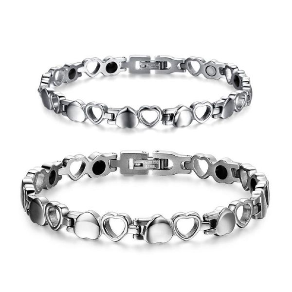 a pair of couple bracelets-love shape magnetic bracelet- health energy emf protection bracelet charm jewelry, Black
a pair of couple bracelets-love shape magnetic bracelet- health energy emf protection bracelet charm jewelry, Black