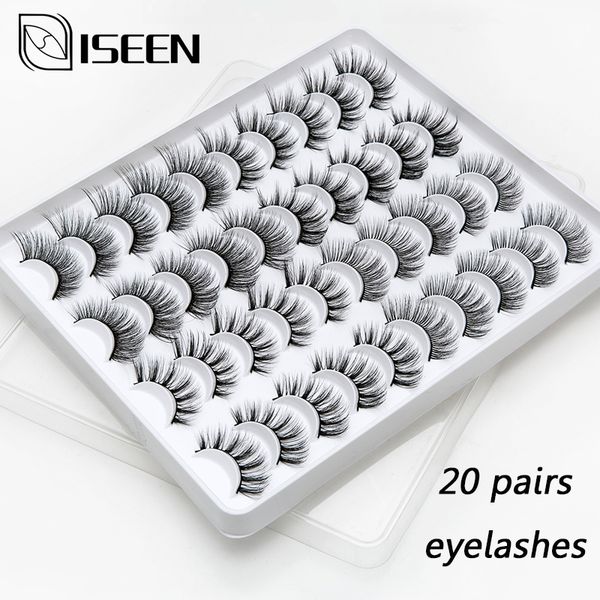 iseen 3d natural mink eyelashes 20 mink eyelashes for handmade reusable natural eyelash extension false eyelash makeup kit 
iseen 3d natural mink eyelashes 20 mink eyelashes for handmade reusable natural eyelash extension false eyelash makeup kit