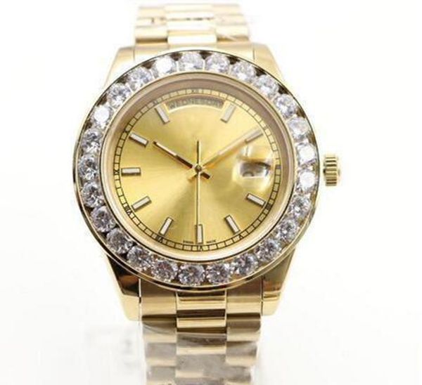 2020 new 18k gold president daydate diamonds watch men stainless diamond bezel automatic wristwatch male watches, Slivery;brown
2020 new 18k gold president daydate diamonds watch men stainless diamond bezel automatic wristwatch male watches, Slivery;brown