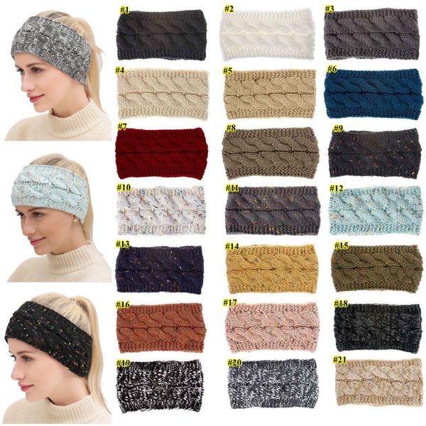 21 colors knitted twist headband women winter sports ear warmer head wrap hairband fashion hair accessories gh597, Slivery;white
21 colors knitted twist headband women winter sports ear warmer head wrap hairband fashion hair accessories gh597, Slivery;white