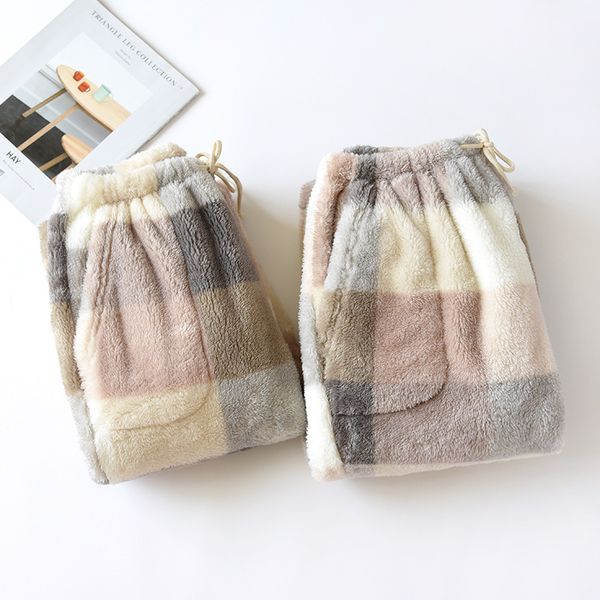 fdfklak flannel thicken warm night pants lounge home pajama sleep panties winter pants 2020 new plaid pyjama trousers, Black;red
fdfklak flannel thicken warm night pants lounge home pajama sleep panties winter pants 2020 new plaid pyjama trousers, Black;red