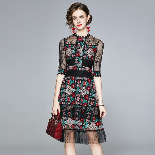 2020 autumn new lace elegant women's mesh round neck slimming 2020 autumn new dress lace dress elegant women's mesh round neck sli, Black;gray
2020 autumn new lace elegant women's mesh round neck slimming 2020 autumn new dress lace dress elegant women's mesh round neck sli, Black;gray