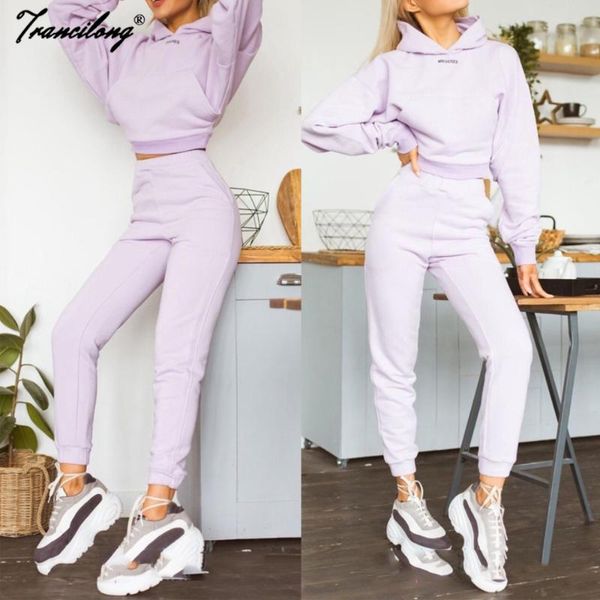 2pcs long sleeve crop hoodies women joggers two piece outfits stacked pants fashion clothing set tracksuit ropa mujer dresy, Gray
2pcs long sleeve crop hoodies women joggers two piece outfits stacked pants fashion clothing set tracksuit ropa mujer dresy, Gray