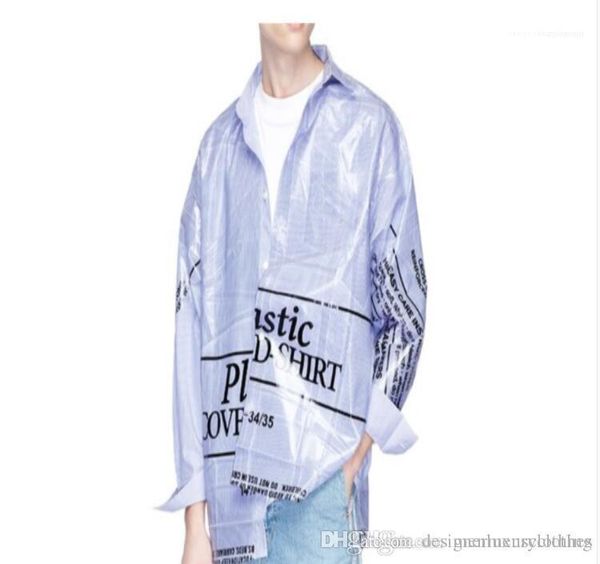 casual letters shirt japanese plastic doublet 18ss plastic cover shirt ins mens loose, White;black
casual letters shirt japanese plastic doublet 18ss plastic cover shirt ins mens loose, White;black