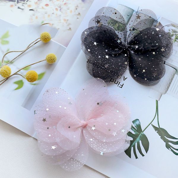 10pcs ins fashion cute glitter star floral bow hairpins solid gauze bowknot hair clips boutique headwear hair accessories, Slivery;white
10pcs ins fashion cute glitter star floral bow hairpins solid gauze bowknot hair clips boutique headwear hair accessories, Slivery;white