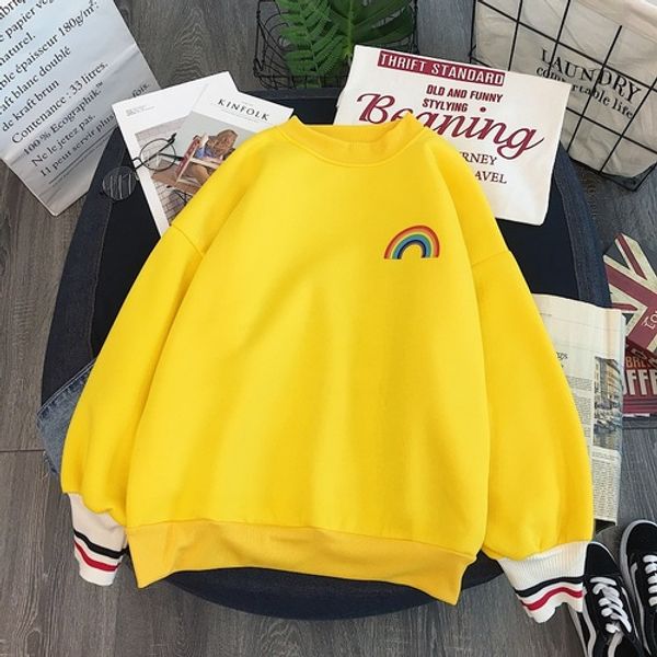 womens sweatshirt rainbow fleece hoodies women korean kawaii sweatshirts aesthetic oversized hoodie good quality, Black
womens sweatshirt rainbow fleece hoodies women korean kawaii sweatshirts aesthetic oversized hoodie good quality, Black