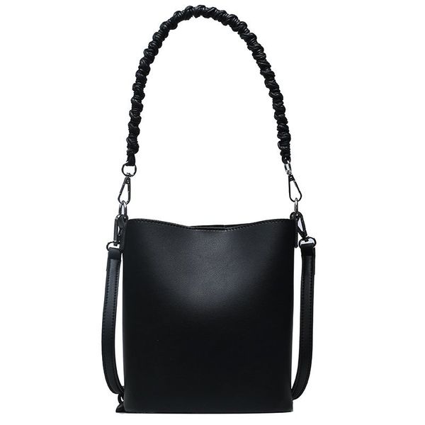 summer ladies messenger bag fashion wild shoulder bag female pu leather simple handbag female black