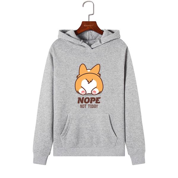 women hoodies sweatshirts hooded sweatshirt cute animal corgi not today letter print autumn winter pullover female hoodie, Black
women hoodies sweatshirts hooded sweatshirt cute animal corgi not today letter print autumn winter pullover female hoodie, Black