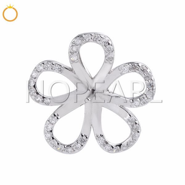 pearl findings 925 sterling silver clear zircons jewelry flower pendant to stick pearl on 5 pieces, Slivery;crystal
pearl findings 925 sterling silver clear zircons jewelry flower pendant to stick pearl on 5 pieces, Slivery;crystal