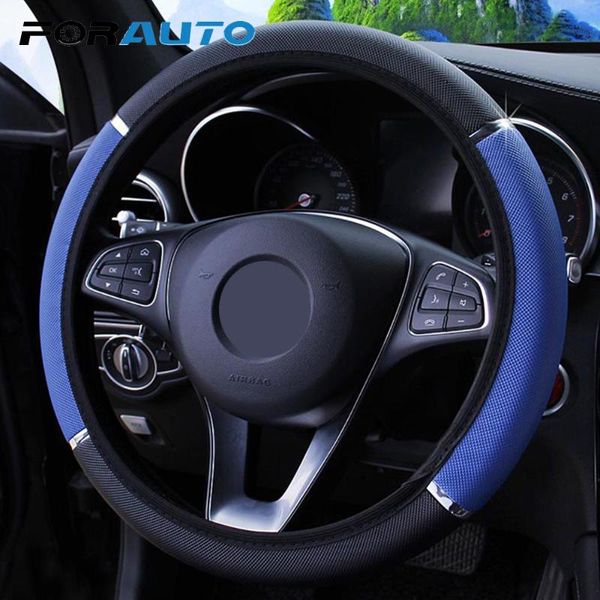 forauto car steering wheel cover anti slip pu leather auto steering covers 37-38cm diameter interior accessories car-styling
forauto car steering wheel cover anti slip pu leather auto steering covers 37-38cm diameter interior accessories car-styling