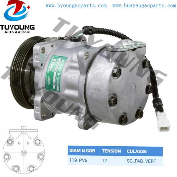 sanden sd7h13 auto ac compressor citroen ax berlingo saxo peugeot 106 205 306 309 6453n3
sanden sd7h13 auto ac compressor citroen ax berlingo saxo peugeot 106 205 306 309 6453n3