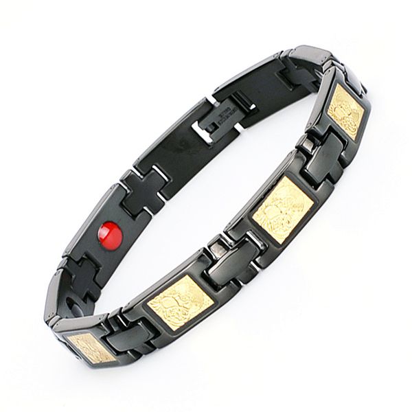 stainless steel magnetic energy bracelet with gold buddha health care germanium bracelet bangle 4 elements women men jewelry, Black
stainless steel magnetic energy bracelet with gold buddha health care germanium bracelet bangle 4 elements women men jewelry, Black