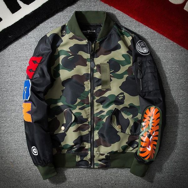 jacket men and women big shark retro patch camouflage flight leisure baseball uniform hip hop fashion coat new wholesale, Black;brown
jacket men and women big shark retro patch camouflage flight leisure baseball uniform hip hop fashion coat new wholesale, Black;brown