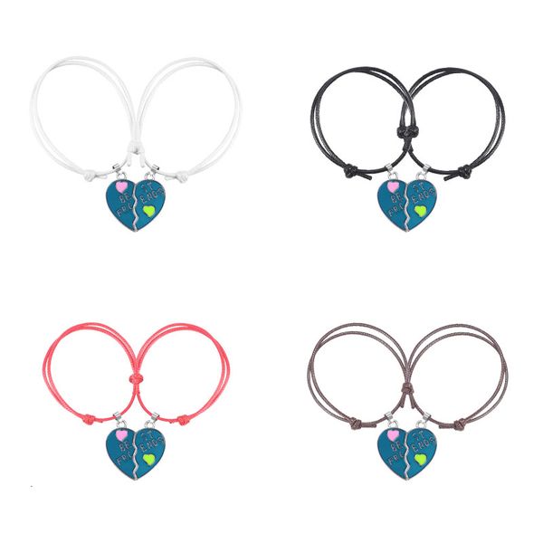 multi colored leather friend bracelet for girl men bule heart puzzle pendant adjustable bracelets charm jewelry gift 2020, Black
multi colored leather friend bracelet for girl men bule heart puzzle pendant adjustable bracelets charm jewelry gift 2020, Black