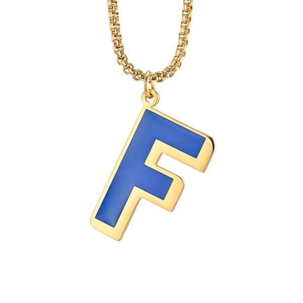 blue color f letter pendant necklaces 2020 brand new fashion jewelry bijoux stainless steel necklace accessories gift for woman, Silver
blue color f letter pendant necklaces 2020 brand new fashion jewelry bijoux stainless steel necklace accessories gift for woman, Silver