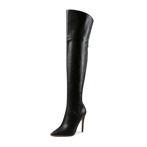 thigh high boots women over the knee boots zip pointed toe long autumn winter thin high heel party shoes woman, Black
thigh high boots women over the knee boots zip pointed toe long autumn winter thin high heel party shoes woman, Black