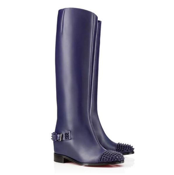 роскошный дизайн модного и красивого плоского кожаного женской красного bottom tall boots flats обуви шипы осень и зима сапоги размер 35-41, Black
роскошный дизайн модного и красивого плоского кожаного женской красного bottom tall boots flats обуви шипы осень и зима сапоги размер 35-41, Black
