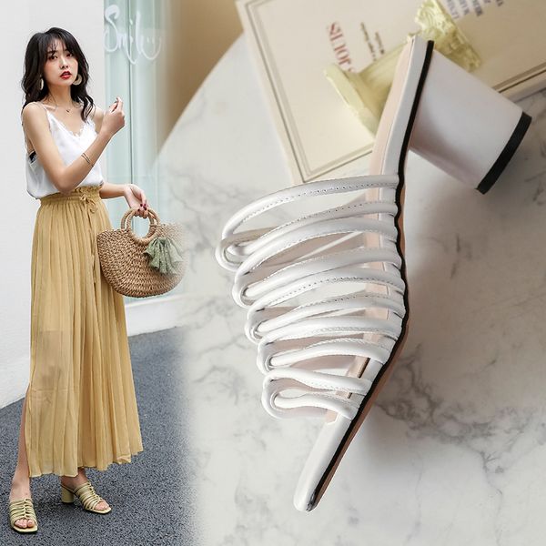 romantic crystal and candy color 2020 summer new thick high-heeled muller sandals women wear slippers z678, Black
romantic crystal and candy color 2020 summer new thick high-heeled muller sandals women wear slippers z678, Black