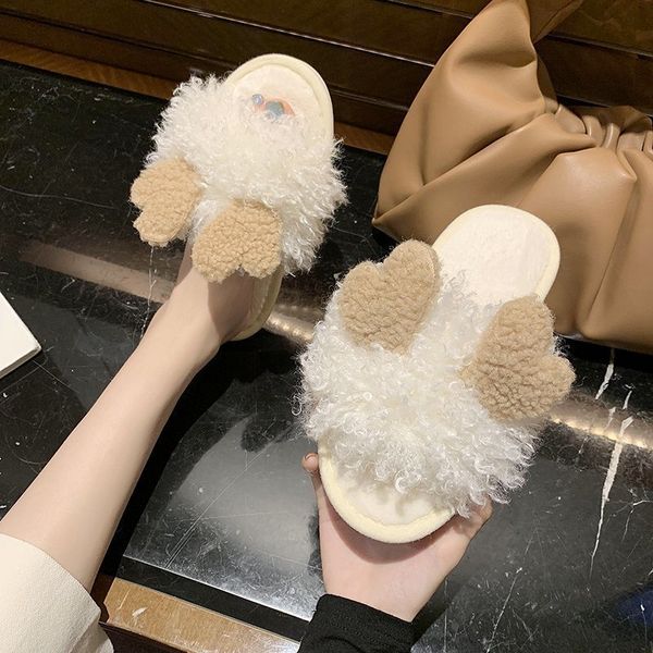 korean home fur slippers flat outside wear ears half slipper warm cotton slipper lady cute plush hair fluffy sandals, Black
korean home fur slippers flat outside wear ears half slipper warm cotton slipper lady cute plush hair fluffy sandals, Black