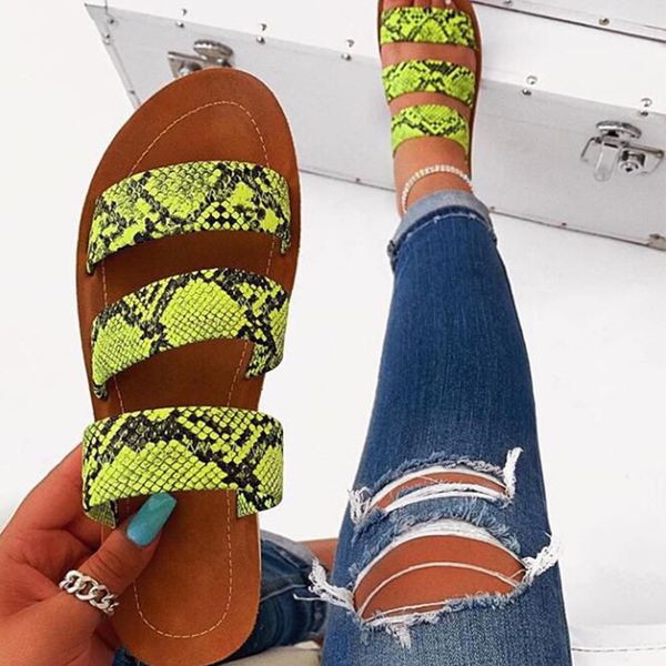 fashion ladies shoes slippers woman roman snake print one-line beach sandals large size flat slippers casual, Black
fashion ladies shoes slippers woman roman snake print one-line beach sandals large size flat slippers casual, Black