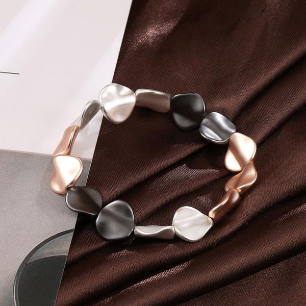 handmade wave beads bracelets for women gold black silvery diy metal beads lucky rope bracelet & bangles for women men jewelry, Golden;silver
handmade wave beads bracelets for women gold black silvery diy metal beads lucky rope bracelet & bangles for women men jewelry, Golden;silver