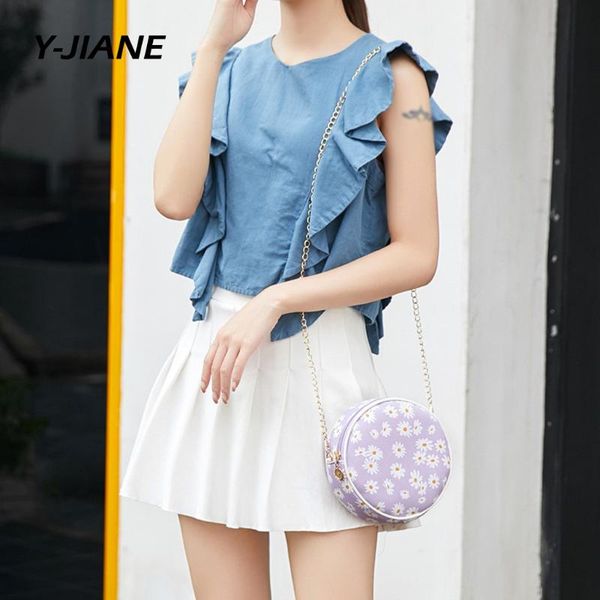 woman circular floral bag chain colorful crossbody shoulder bag zipper cute casual beach messenger female bolsa#g3
woman circular floral bag chain colorful crossbody shoulder bag zipper cute casual beach messenger female bolsa#g3