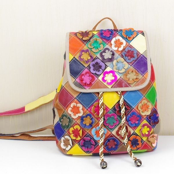 women genuine leather backpack casual colourful patchwork big capacity women bag multicolor flowers shoulder backpack
women genuine leather backpack casual colourful patchwork big capacity women bag multicolor flowers shoulder backpack