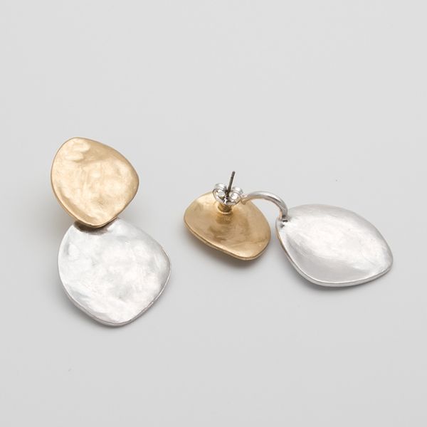 srcoi retro trendy double irregular metal drop earrings simple geometric gold silver color punk earring vintage femme accessory
srcoi retro trendy double irregular metal drop earrings simple geometric gold silver color punk earring vintage femme accessory