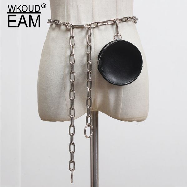 eam 2020 new metal chain leather belt bag women fashion wild simple mini bag personality pack casual purse tide pf563, Black;brown
eam 2020 new metal chain leather belt bag women fashion wild simple mini bag personality pack casual purse tide pf563, Black;brown