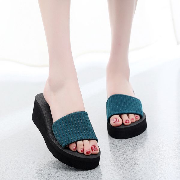slippers women's summer outdoor wear students simple style anti-skid beach slipper classic versatile women one word wedge zapatos, Black
slippers women's summer outdoor wear students simple style anti-skid beach slipper classic versatile women one word wedge zapatos, Black