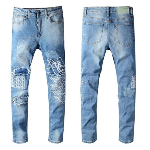 male designer denim 2019 new fashion blue jeans, luxury fashion male denim ripped trousers, fashionable denim fabric hip-hop style trousers
male designer denim 2019 new fashion blue jeans, luxury fashion male denim ripped trousers, fashionable denim fabric hip-hop style trousers