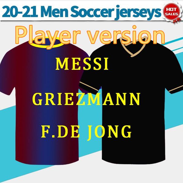 player #10 messi 2021 home soccer jerseys 20/21 men away black gold soccer shirt #21 f.de jong #17 griezmann #9 suarez football uniforms, Black;yellow
player #10 messi 2021 home soccer jerseys 20/21 men away black gold soccer shirt #21 f.de jong #17 griezmann #9 suarez football uniforms, Black;yellow