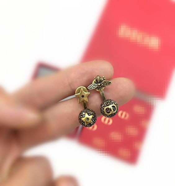 d home five-star stars bees full diamond ball earring 925 silver needle female earring accessories high version, White
d home five-star stars bees full diamond ball earring 925 silver needle female earring accessories high version, White