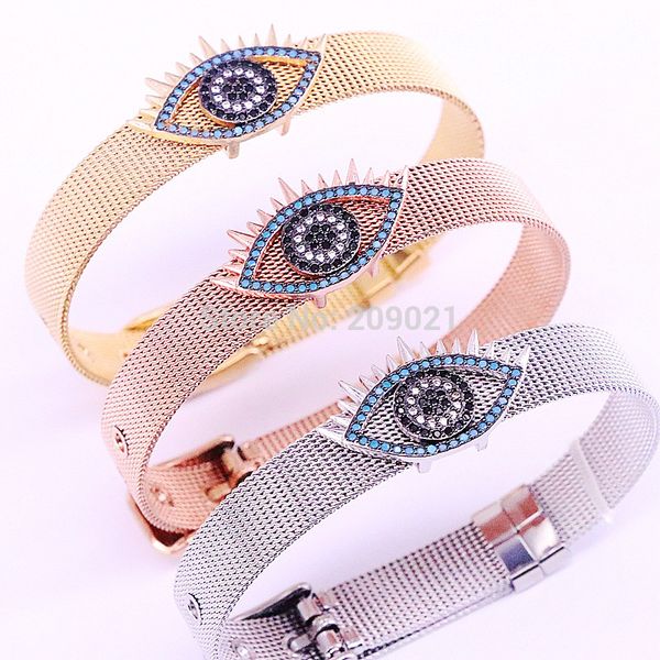 5pcs fashion jewelry women/men 10mm watch belt cubic zirconia eye design adjust size stainless steel bangle/ bracelet, Red;blue
5pcs fashion jewelry women/men 10mm watch belt cubic zirconia eye design adjust size stainless steel bangle/ bracelet, Red;blue