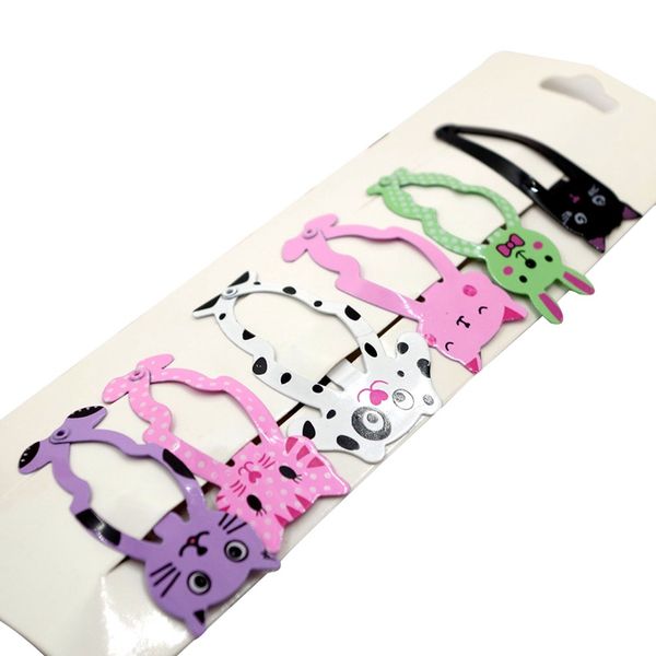 6pcs/lot new little girl cute cartoon animal barrettes kid headwear hair clip children gift hair accessories snap clips hairpins, Slivery;white
6pcs/lot new little girl cute cartoon animal barrettes kid headwear hair clip children gift hair accessories snap clips hairpins, Slivery;white
