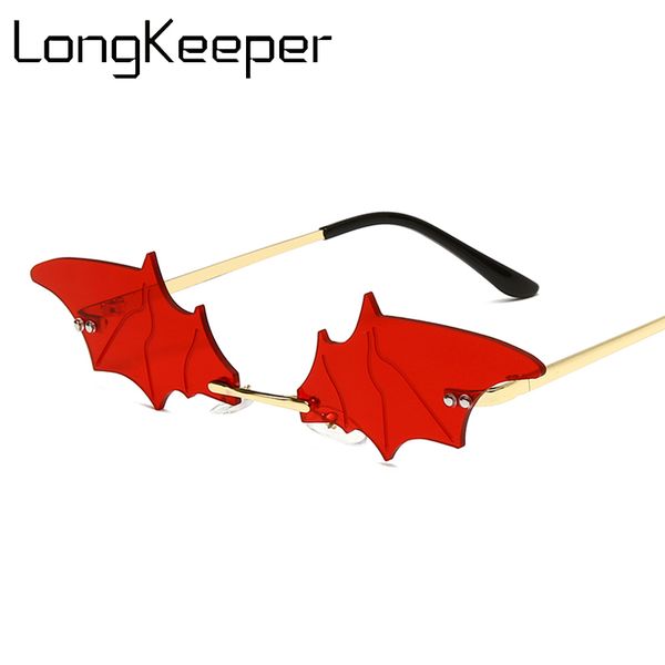 sunglasses fashion bat women men vintage cat eye rimless sun glasses mirror eyewear brand designer trending female shades, White;black
sunglasses fashion bat women men vintage cat eye rimless sun glasses mirror eyewear brand designer trending female shades, White;black