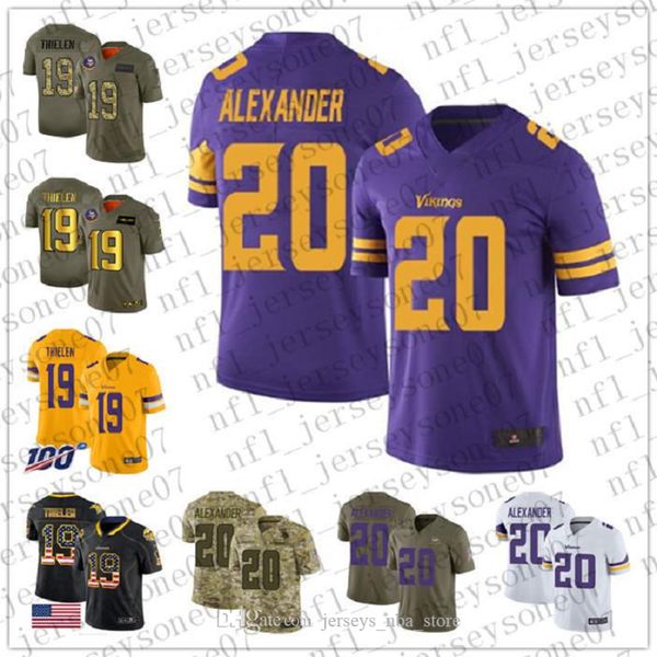 2020 custom mens women minnesota vikings 19 adam thielen 20 mackensie alexander purple football 100th season vapor limited jersey, Black
2020 custom mens women minnesota vikings 19 adam thielen 20 mackensie alexander purple football 100th season vapor limited jersey, Black