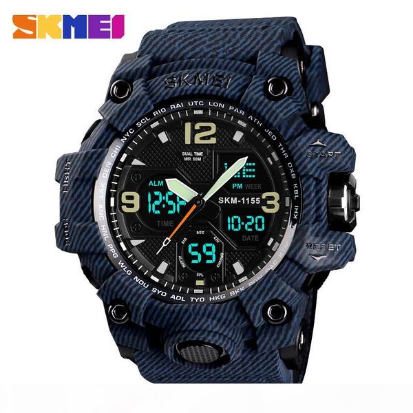 skmei denim dual display digital watches men waterproof outdoor sports watch multi-function military wristwatches relogios 1155b, Slivery;brown
skmei denim dual display digital watches men waterproof outdoor sports watch multi-function military wristwatches relogios 1155b, Slivery;brown