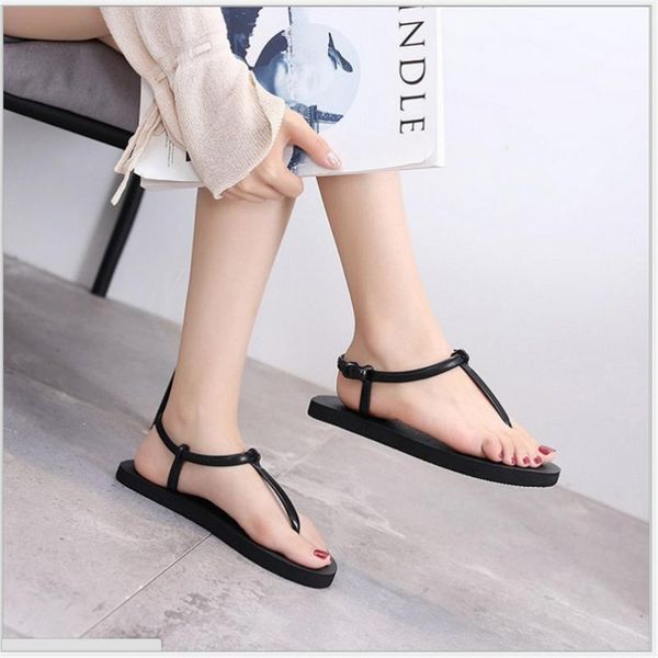 sandals simple bright color buckle studded beach shoes plus size open toe ladies summer flat women, Black
sandals simple bright color buckle studded beach shoes plus size open toe ladies summer flat women, Black