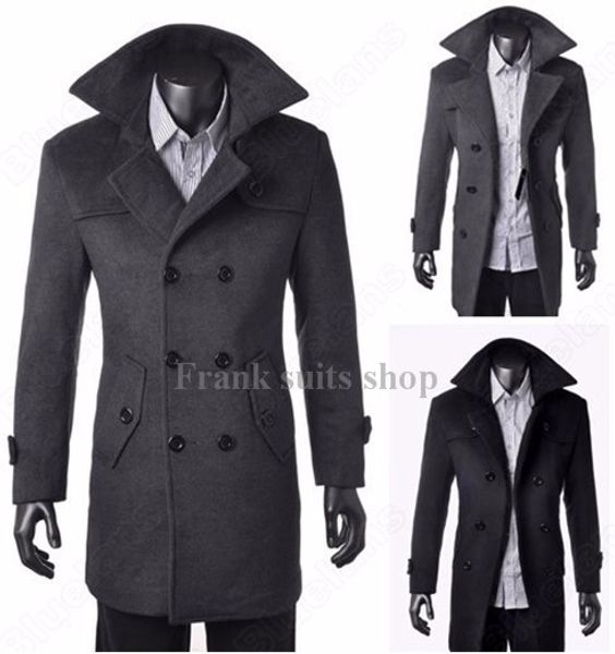 custom made 2020 casual long section of the stand-up collar men's windbreaker jacket thickened woolen coat, Black
custom made 2020 casual long section of the stand-up collar men's windbreaker jacket thickened woolen coat, Black