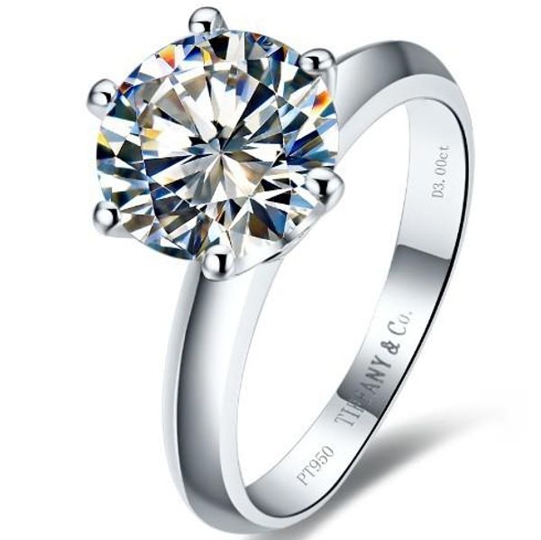 3.0 ct wedding rings classic round simulate diamond rings for women14k white gold solid silver pt950 stampedhearts and arrows, Golden;silver
3.0 ct wedding rings classic round simulate diamond rings for women14k white gold solid silver pt950 stampedhearts and arrows, Golden;silver